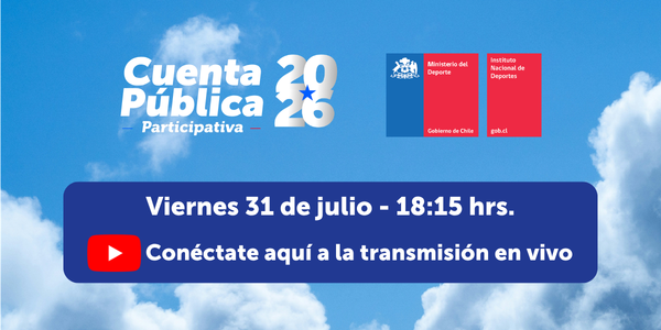 Ver transmisión en vivo de la Cuenta Pública MINDEP 2026